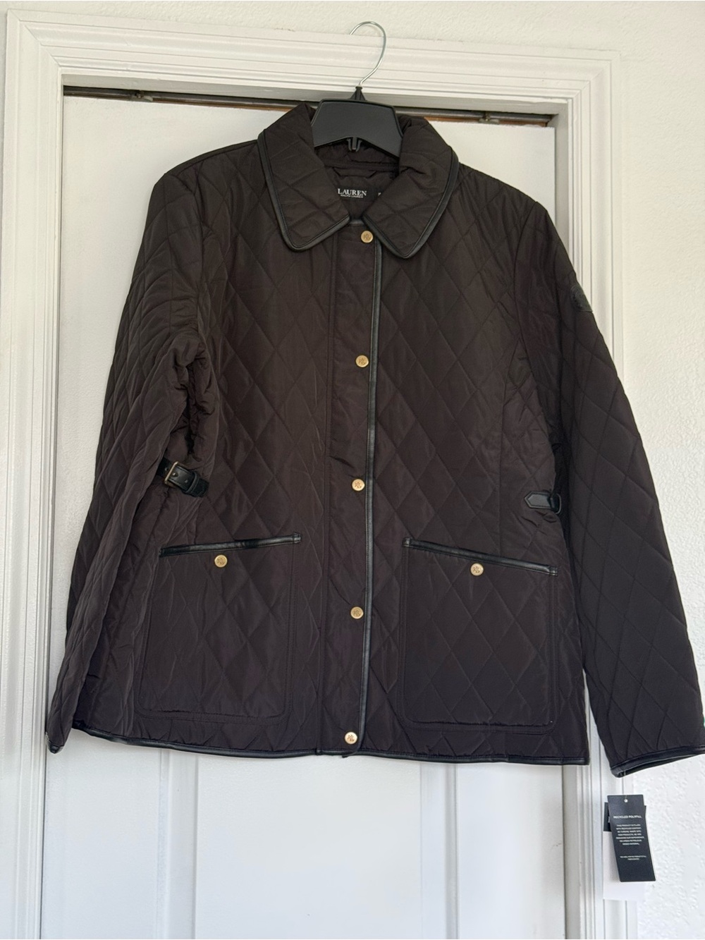 Lauren Ralph Lauren Quilted Black Jacket XL